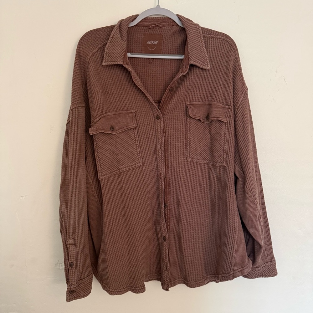 Aerie LumberJane Waffle Shirt